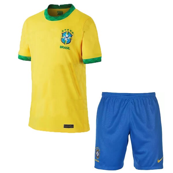 Camiseta Brasil 1ª Niños 2020 Amarillo